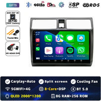Android 15 Car Radio For Suzuki Swift 2003 - 2006 2007 2008 2009 2010 Multimedia Player Stereo Carplay AUTO Head Unit WIFI 4G BT