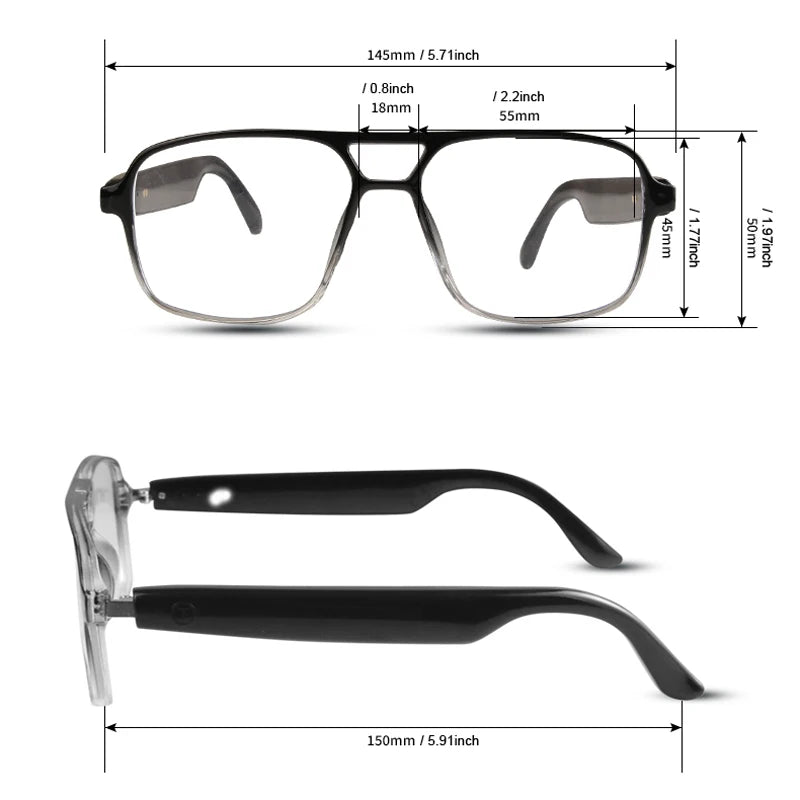 Koipsse Smart glasses double beam frame high value photochromic lens sunglasses suitable for men and women outdoor holiday gifts