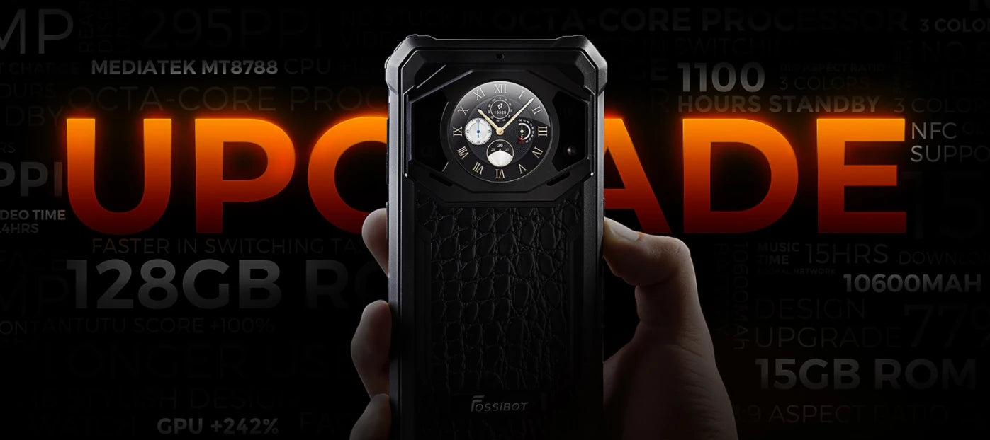 Fossibot F101 PRO Robust 120Hz 5,45 inch Screen 8GB + 128GB 10600mAh 18W Fast Charging Android13 Mobile Phone