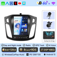 Android 13 Car Radio for Ford Focus Mk3 2011-2017 Multimedia Player 2Din Navigation Carplay Head Unit Stereo 9.7" Speakers Audio