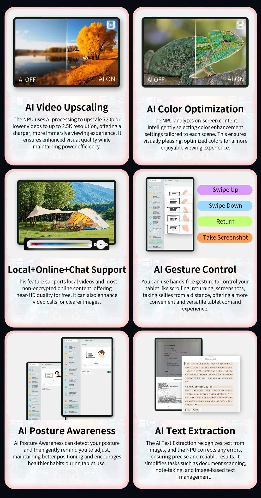 Teclast T60 AI Tablet Allwinner A733 Octa-Core 12inch 2K HD TDDI Screen 6GB RAM 128GB ROM Android 15 WiFi6 8000mAh 13MP+5MP