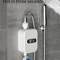 3500W Electric Mini Instant Hot Water Heater Bathroom Faucet Tap Heating 3 Seconds Instant Water Heater Shower Head Set