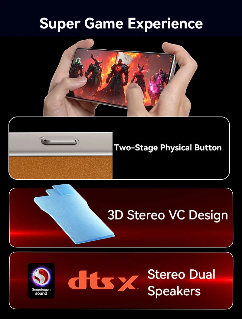 Nubia Z70s Ultra 5G Smartphone Snapdragon 8 Elite 6.85'‘AMOLED Display NEOVISION AI Photography4.0 50MP 144Hz 6600mAh NFC IP69