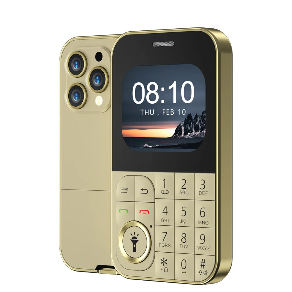 SERVO V9 Small Mobile Phone 2 SIM Cards Magic Voice Speed Dial MP4 Player Rear Camera Flashlight FM Radio 2G GSM Mini Cellphones