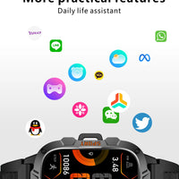 2025New Rugged Military GPS Track Smart Watch Men Bluetooth Call 5ATM Waterproof Flashlight Outdoor Sports SmartWatch For Xiaomi