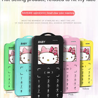 Unlocked Super Mini Card Mobile Phone 1.77 Inch 2G GSM Single SIM MP3 Telephone Bluetooth Dialer FM Blacklist Student CellPhones