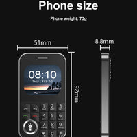 SERVO V9 Small Mobile Phone 2 SIM Cards Magic Voice Speed Dial MP4 Player Rear Camera Flashlight FM Radio 2G GSM Mini Cellphones