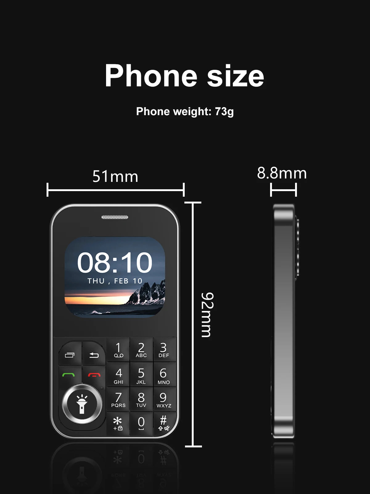 SERVO V9 Small Mobile Phone 2 SIM Cards Magic Voice Speed Dial MP4 Player Rear Camera Flashlight FM Radio 2G GSM Mini Cellphones