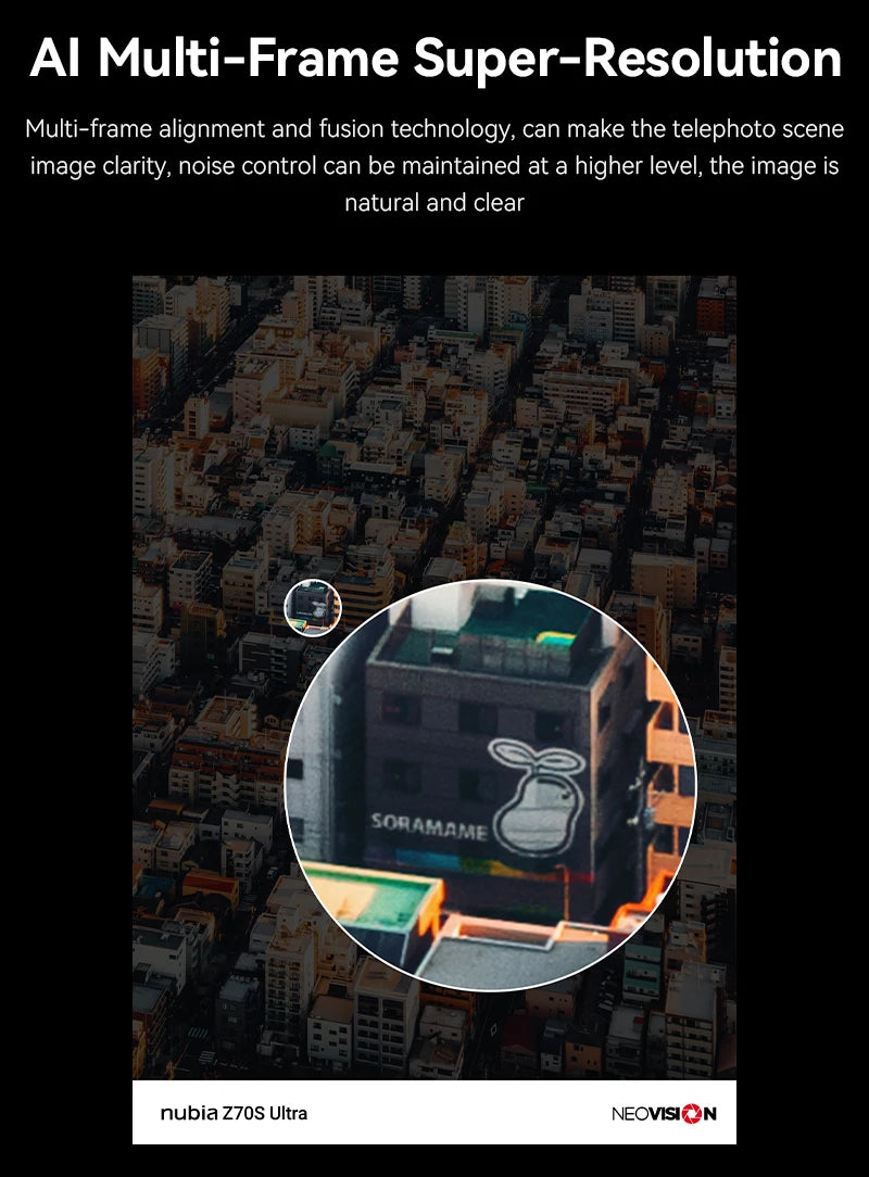 Nubia Z70s Ultra 5G Smartphone Snapdragon 8 Elite 6.85'‘AMOLED Display NEOVISION AI Photography4.0 50MP 144Hz 6600mAh NFC IP69