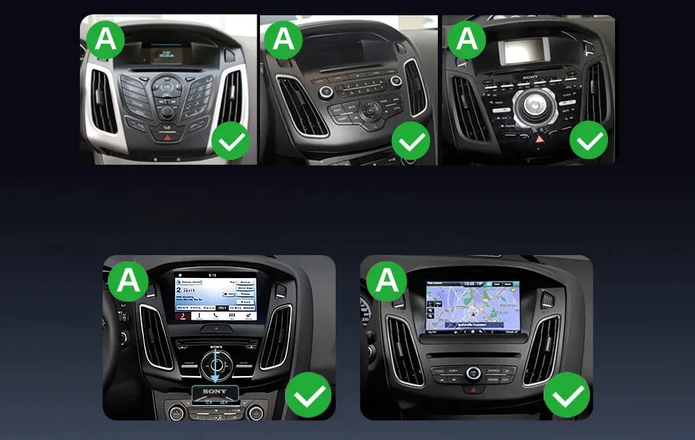 Android 13 Car Radio for Ford Focus Mk3 2011-2017 Multimedia Player 2Din Navigation Carplay Head Unit Stereo 9.7" Speakers Audio