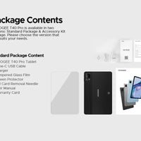 DOOGEE T40 Android Tablet 14 11 ''IPS 2.5K 8GB RAM 512GB ROM Helio G99 8580mAh 18W Charge Face Unlock 7.6mm ultra-thin Tablet