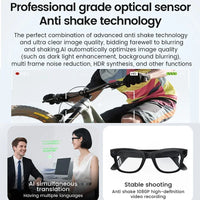 2025 New Smart Glasses 800W HD Camera AI Identification Touch 1080P HD Video Recording Al Voice Wireless Calling Smart Glasses