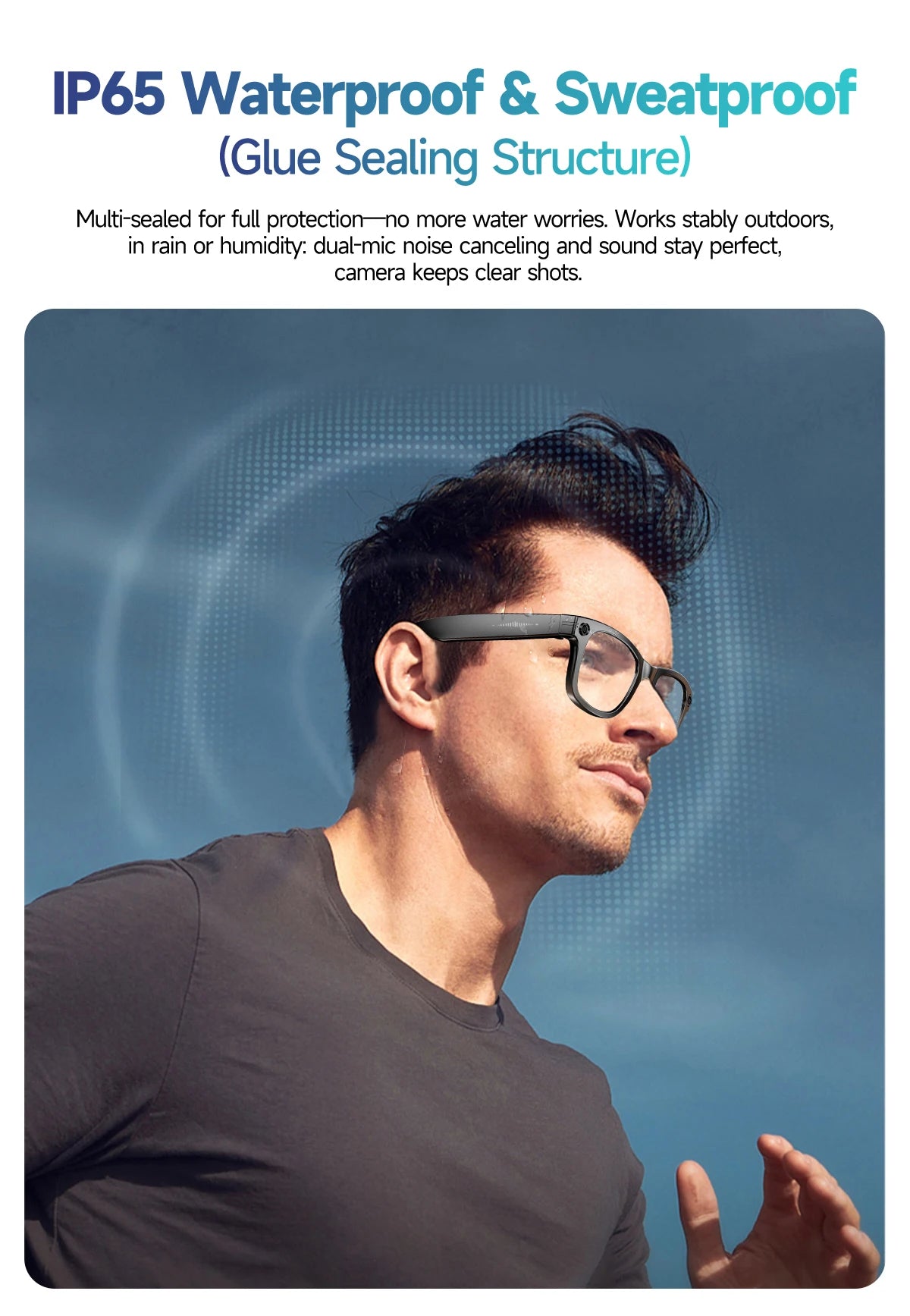 Smart Glasses 800W Pixel HD Camera Bluetooth Call Video Recording AI intelligent Real-time translation Object recognion Sunglass