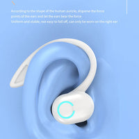Bluetooth 5.2 Business Wireless Headphone Ear-Hook Mini HIFI Bass Noise Cancelling Earphone With Mic Sport Game Headset