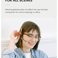 EASYBUDS Handsfree Bluetooth Air Bone Conduction Earphones With Noise Cancelling Boom Microphone Business Open Ear Headphones