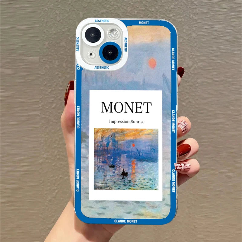 Claude Monet Arts Case For Samsung Galaxy S23 S22 S21 FE Plus Ultra Silicone A14 A34 A54 A13 A23 A33 A53 A32 A52 A52S 5G Cover