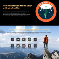 OUKITEL RT3 Pro Rugged Tablet PC 4GB+128GB 8.0'' Android 14 MediaTek G81 Octa Core 48MP Camera 5150mAh 33W Tablet PC