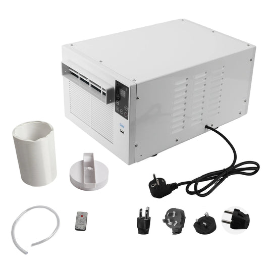 Portable Air Conditioner Energy Saving 1900BTU 280W Mini Mobile AC with Remote Control for Home Dorm Office Camping Pet Space