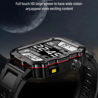 G.L Wear 2025 New Men's Smart Watch Outdoor Sports Health Monitor with LED Flashlight Bluetooth Call Women's Smartwatch