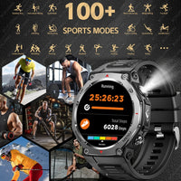 New Outdoor Sports Smart Watch Men For Xiaomi 5 ATM Waterproof GPS Motion Track Heart Rate HD Bluetooth Call UV Light SmartWatch