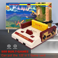 NEW 8Bit Video Game Consol Built-in 500 Classic Games Family Computer TV Game Console Support Game Cartridge For FC Retro Gaming