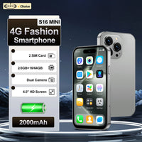 SERVO S16 Mini 4G Network Small Smartphone 2 SIM Standby Android 12.0 System Play Store WiFi GPS 4.0" Screen Palm Cellular Phone