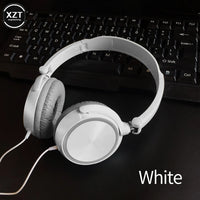 HD Sound Wired Headphones Over Ear Headsets Bass HiFi Sound Music Stereo Earphone Flexible Adjustable Headset For PC MP3 Phone