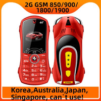 Car Shape Push Button Mobile Phone 1.8 Inch Mini Student Dual Sim 0.3MP CellPhone MP3 Wireless FM Luxury Type-C Telephone