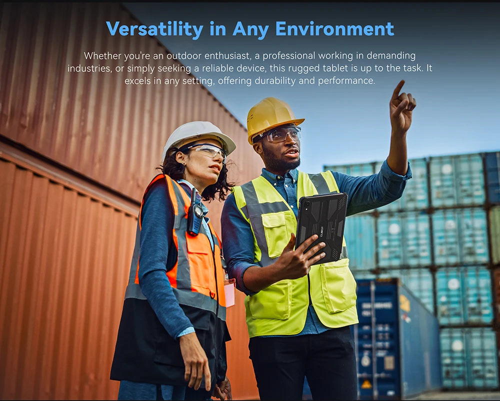 Cubot TAB KINGKONG, Rugged Tablet Android 13, IP68 Waterproof, 16GB RAM(8GB+8GB Extended), 256GB ROM, 10600mAh,10.1" FHD+ Screen
