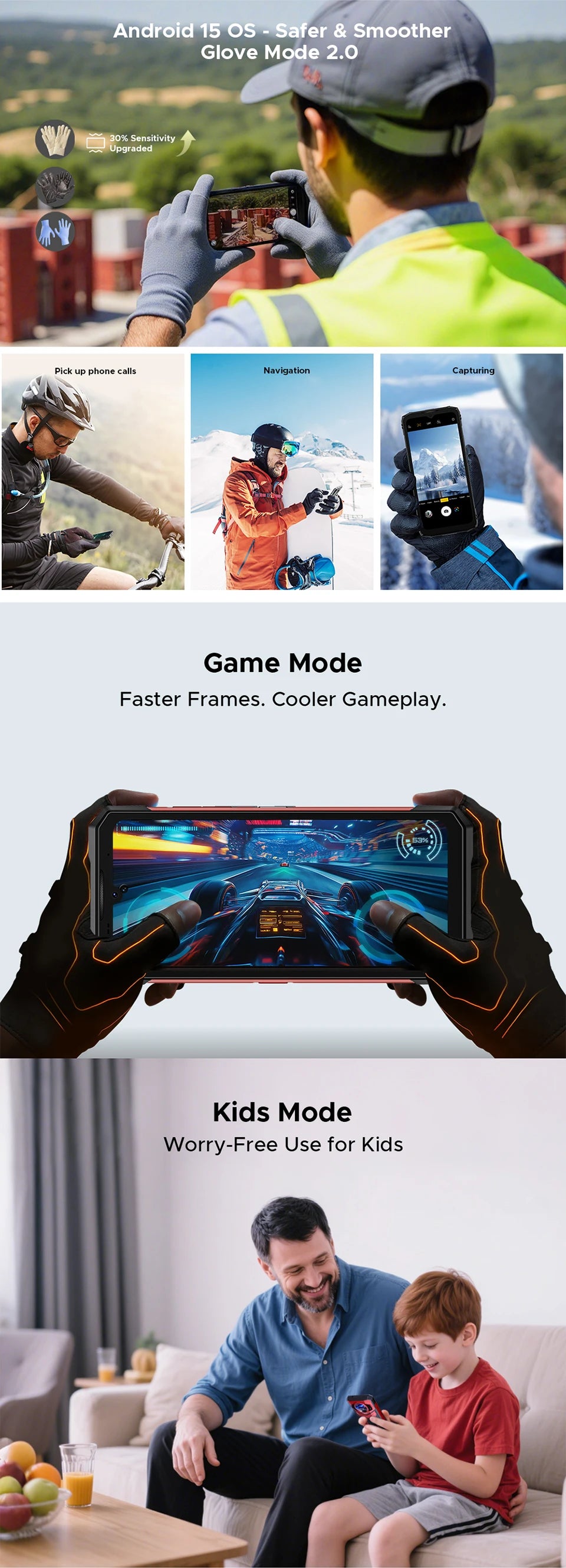 DOOGEE S200 Plus 5G Rugged Phone 1.32" Rear Display AI Image 6.72'' Screen 16GB 512GB 11000 mAh Battery Android 15 Smartphone