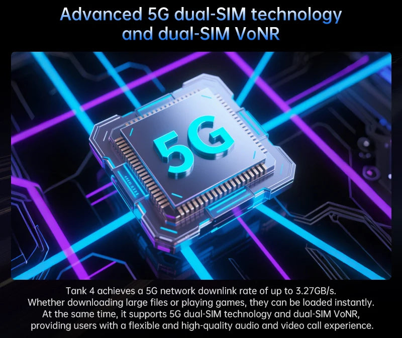 8849 Tank 4 Unihertz Rugged Smartphone Projector 720P 100 Lumens 6.78'' AMOLED 512G Android14 11600mAh 5G Dimensity 7300 120Hz
