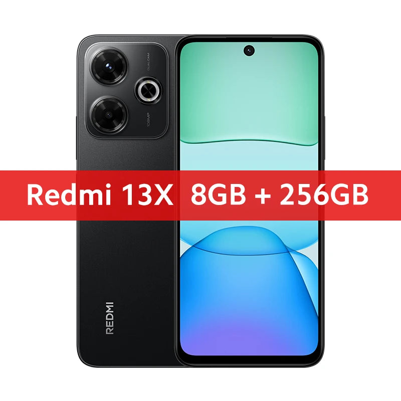 Global Version Xiaomi Redmi 13X Smartphone MTK Helio G91 Ultra 108MP super clear camera 6.79" FHD+ display 33W fast charging
