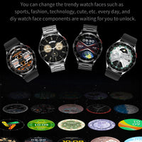 New Smart Watch TWS 2-in-1 Bluetooth Earphones With built-in Speaker HIFI 9D Sound Quality Health Monitor Watch For Android iOS