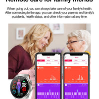 2025 New ECG Blood Pressure Blood Oxygen Blood Lipids Uric Acid Heart Rate Temperature Monitor AMOLED Bluetooth Call Smart Watch