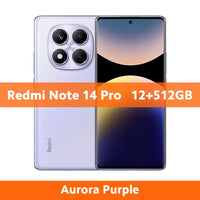 FR Warehouse Xiaomi Redmi Note 14 Pro 4G Smartphone Global Version 5500mAh 6.67" AMOLED MediaTek Helio G100-Ultra 200MP Camera