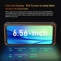 Blackview BV6200 Pro Rugged Phone Android 13 6.56'' Helio P35, 6GB+128GB Smartphone 13000mAh With 18W Fast Charge NFC Cell Phone