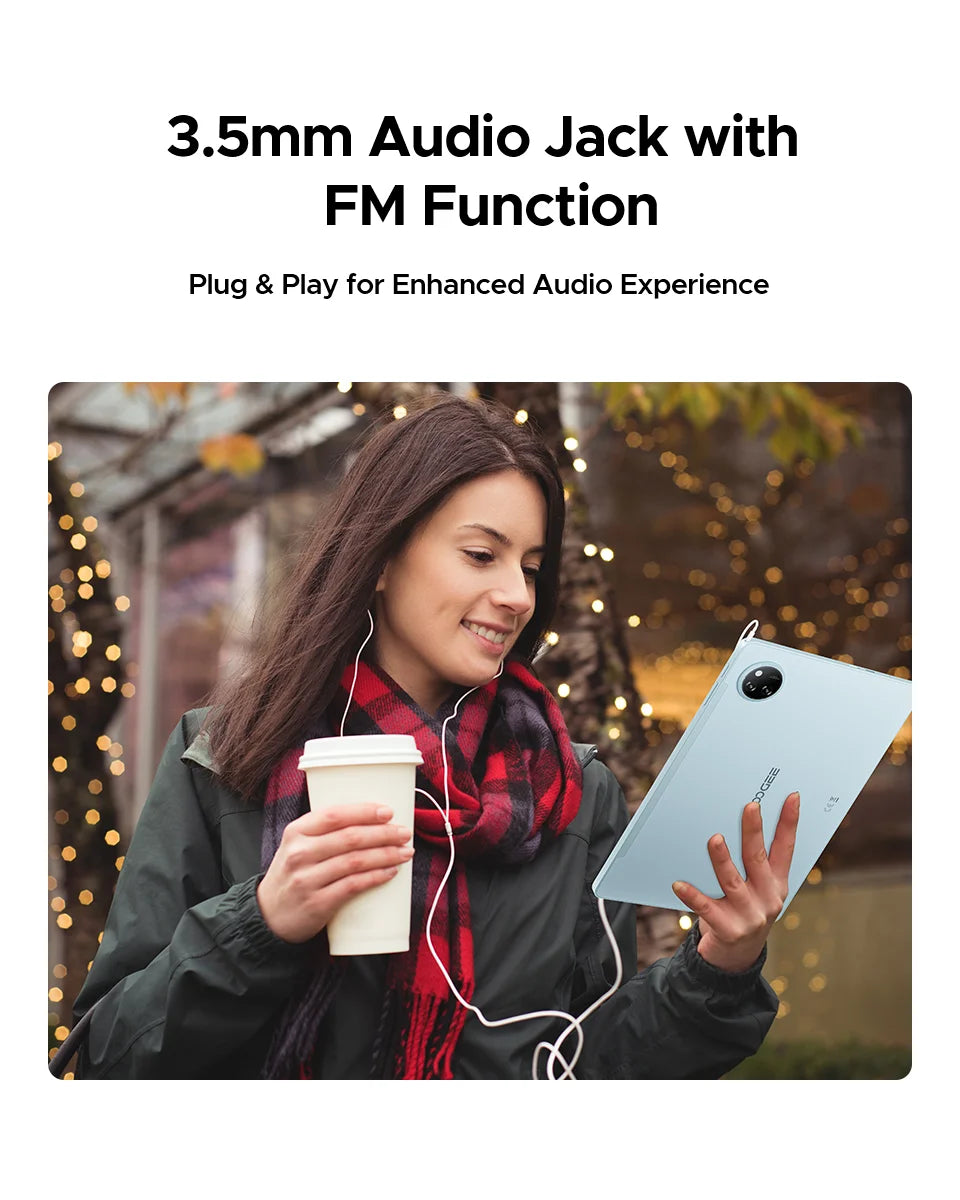 【Brand+】Doogee Tab A9 Pro+ Tablet Pc 11-Inch Android 15 30Gb Ram(6+24) 128Gb Rom 8580Mah Battery Widevine L1 Support