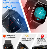2025 New ECG+HRV Smart Watch Men Women Heart Rate Blood Pressure Body Temperature Sleep Monitor Fitness Pedometer Sports Watch