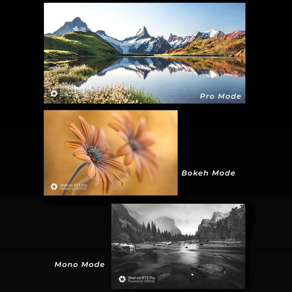 OUKITEL RT3 Pro Rugged Tablet PC 4GB+128GB 8.0'' Android 14 MediaTek G81 Octa Core 48MP Camera 5150mAh 33W Tablet PC