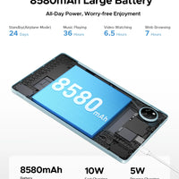 【Brand+】Doogee Tab A9 Pro+ Tablet Pc 11-Inch Android 15 30Gb Ram(6+24) 128Gb Rom 8580Mah Battery Widevine L1 Support