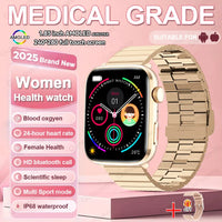 2025 Smart Watch For XIAOMI Women Full Touch Screen BT Call Waterproof Watches Sport Fitness Tracker Health Smartwatch Lady Gift