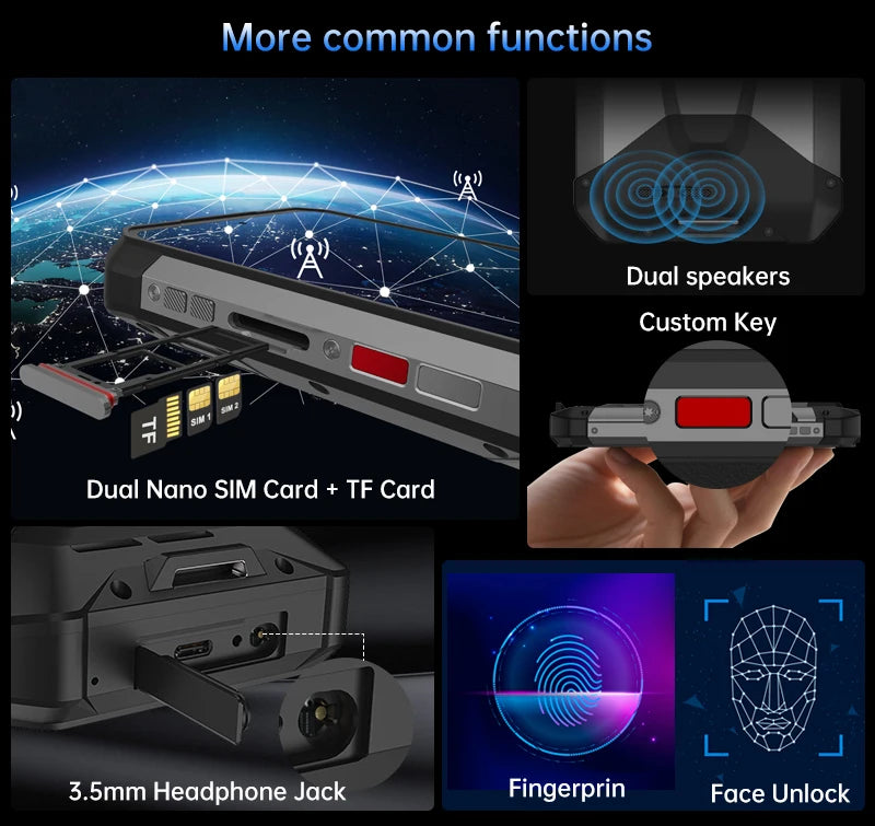 8849 Tank 4 Unihertz Rugged Smartphone Projector 720P 100 Lumens 6.78'' AMOLED 512G Android14 11600mAh 5G Dimensity 7300 120Hz