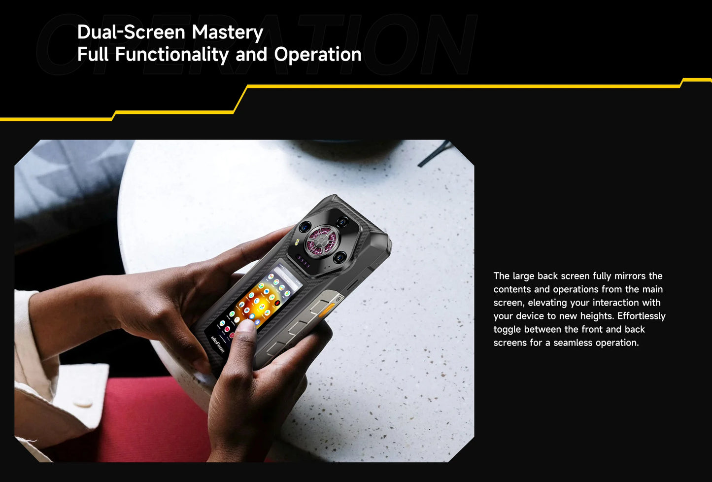 Ulefone Armor 30 Pro 5G Rugged Phone Android 14 Smartphone 6.9" 120Hz 32GB+512GB 12800mAh Night Camera 64MP NFC 66W