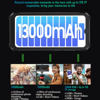 Blackview BV6200 Pro Rugged Phone Android 13 6.56'' Helio P35, 6GB+128GB Smartphone 13000mAh With 18W Fast Charge NFC Cell Phone