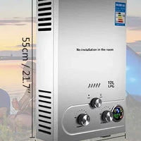 VEVOR 6L-18L Propane Gas Tankless Water Heater, Bathroom heating instant,Outdoors Water Heater Boiler Car Camping