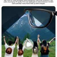 Smart AI Translation Smart Glasses Take Photos Recognizing Objects 4K Camera Bluetooth Music Call Intelligent Recording Glasses