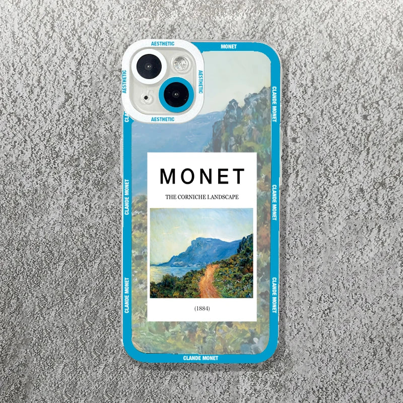 Claude Monet Arts Case For Samsung Galaxy S23 S22 S21 FE Plus Ultra Silicone A14 A34 A54 A13 A23 A33 A53 A32 A52 A52S 5G Cover