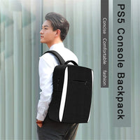 Console Backpack For PS5,Large Capacity Travel Carrying Case ,PSS SLIM torage Bag Controllers, Headset,Game Discs  Accessoriess