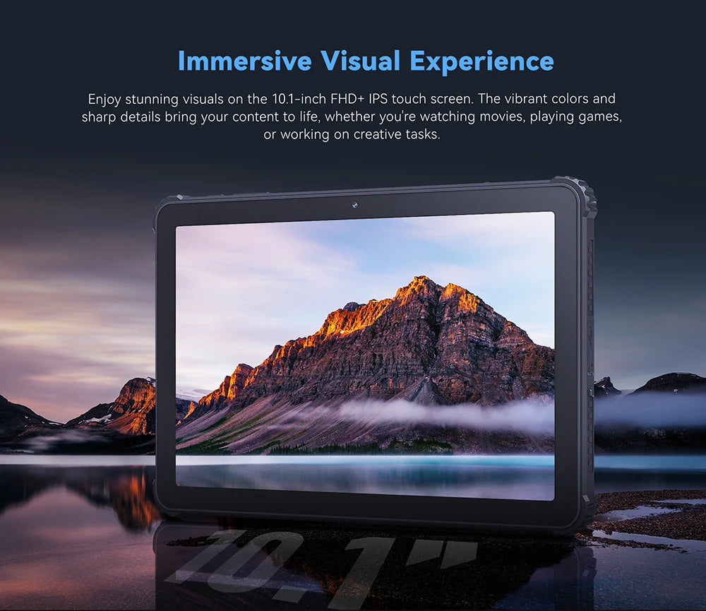 Cubot TAB KINGKONG, Rugged Tablet Android 13, IP68 Waterproof, 16GB RAM(8GB+8GB Extended), 256GB ROM, 10600mAh,10.1" FHD+ Screen