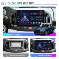 AWESAFE PX9 Car Radio Autoradio for  Fiat 500L 2012-2017  Wireless Carplay Screen Android Auto Stereo GPS Navi FM RDS BT SWC